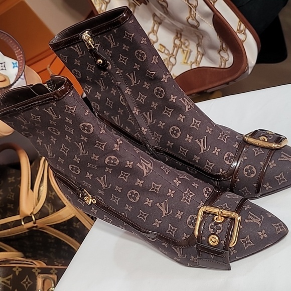 Louis Vuitton sherry line shoe boots  sz 37 - Picture 3 of 15